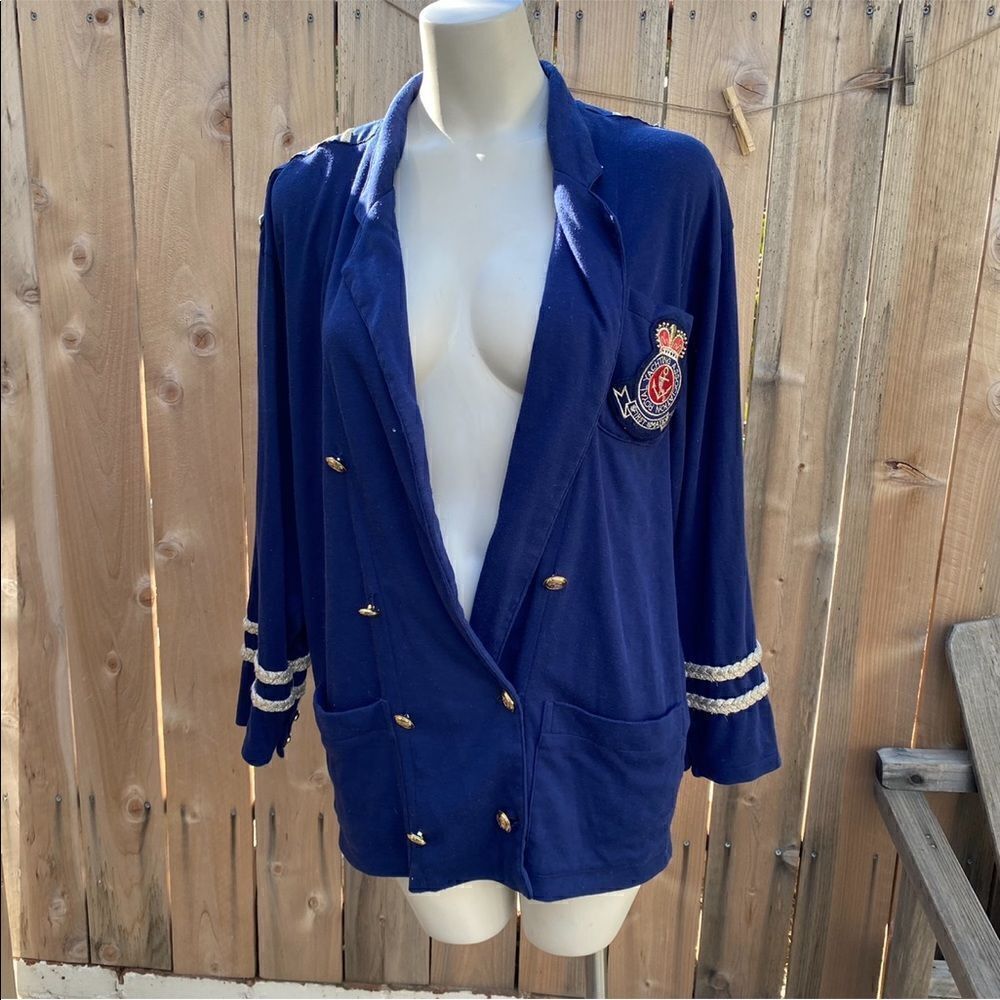 Vintage Bonnie Boerer & Company lightweight sweater blazer size large